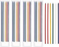 PATIKIL 30 Pack 2.8mm Break-Resistant Carpenter Pencil Leads - Multicolor Graphite Refills for Woodworking, Construction & Art Drafting