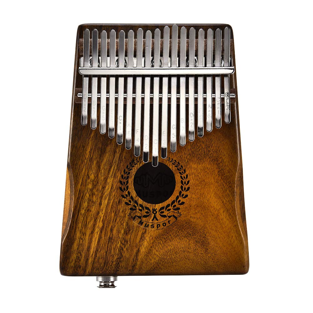 YXSH 17 Tasti con Design Curvo per Il Resto della Mano Pianoforte Portatile con Dita in Mogano con Libro di Spartiti E Martello per Melodie, Regalo per Bambini Adulti Principianti Professionisti