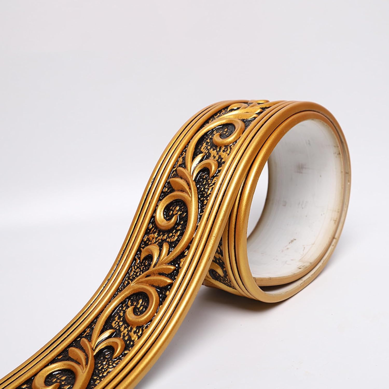 Wallpaper Border Peel and Stick for Bathroom Wall Border Sticker Home Ceiling Decorative Border 17-Retro Gold 8 x 300 cm