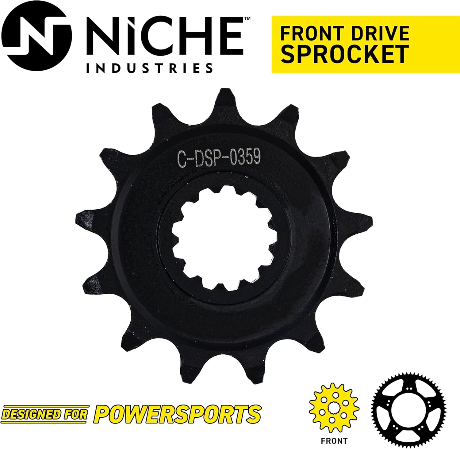 NICHE Drive Sprocket Chain Combo for Kawasaki KX450 Front 13 Rear 50 Tooth 520 Standard 114 Links