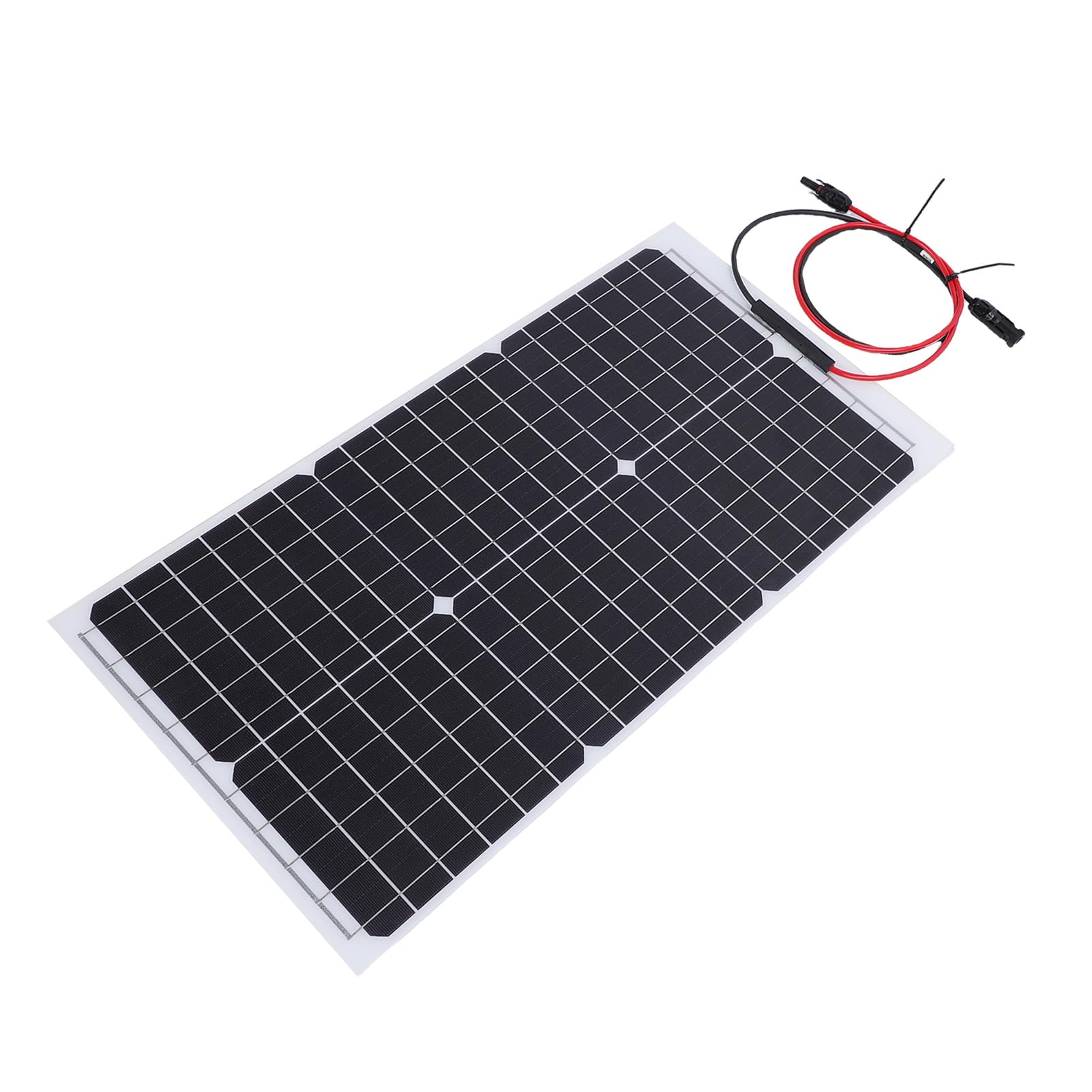 FILFEEL Pannello Solare in Silicio Monocristallino 30W 18V Pannello di Ricarica Solare Semi Flessibile per Sistemi di Alimentazione Fuori Rete per e Barche