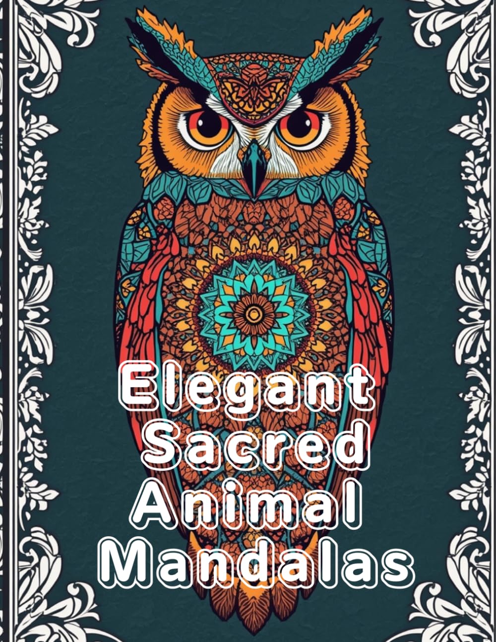Elegant Sacred Animal Mandalas: A Relaxing Adult Coloring Book