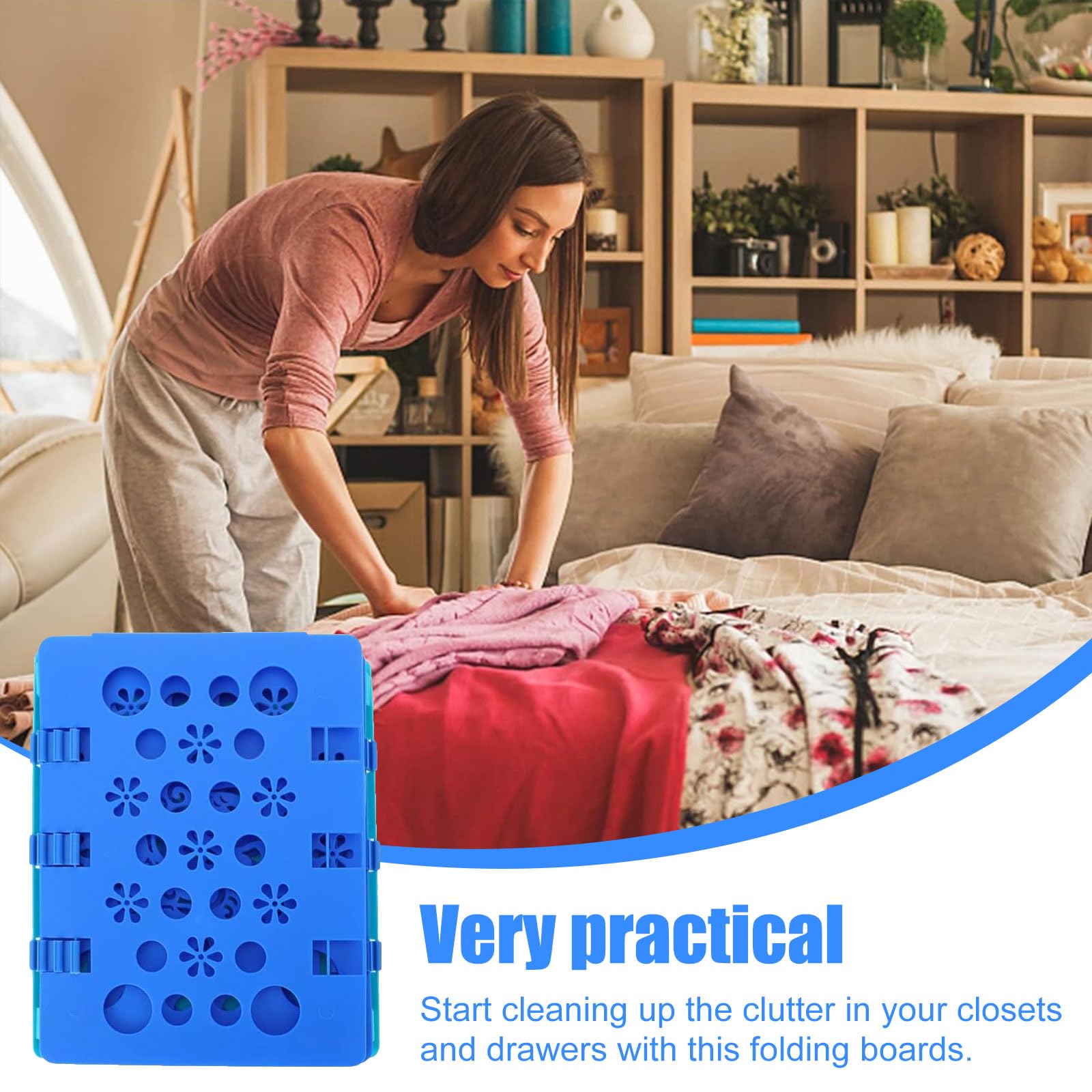 Planche À Plier Les Vêtements Professionnelle Plieur De Linge Plaque De Pliage T-Shirt Chemise Enfant 48x38 Cm - Electroménager