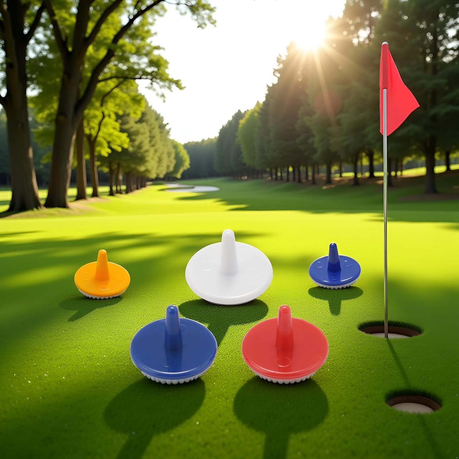 Naklejki do piłek golfowych 18 mm plastik 50 sztuk