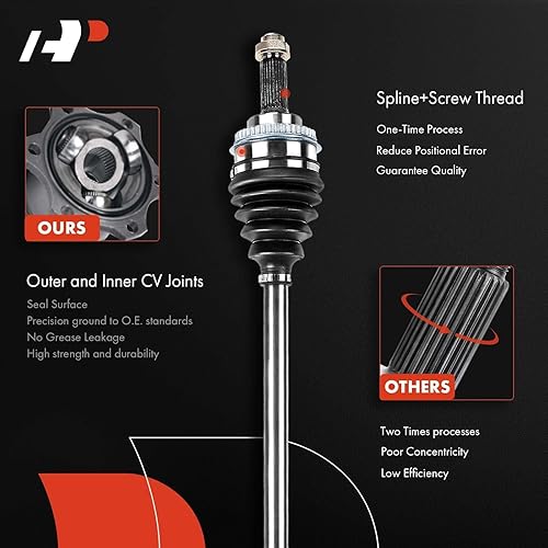 Miniatura 4 de A-Premium Conjunto de eje de eje CV compatible con Mercedes-Benz C240, C320 2003-2005, C280, C350 2006-2007, 2.6L 3.0L 3.2L 3.5L, lado delantero