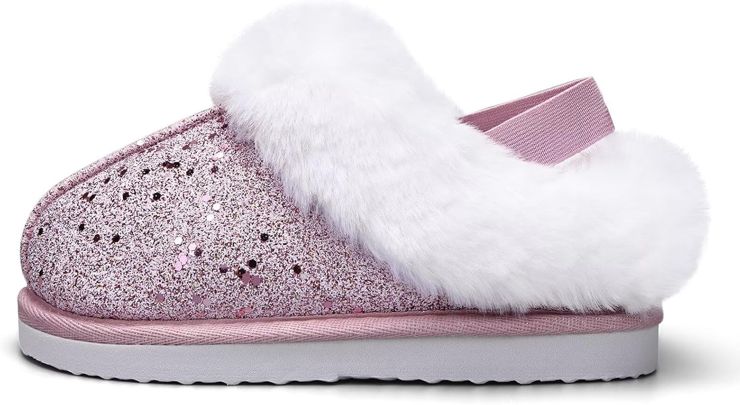 IceUnicorn Toddler Slippers with Backstrap Girls Boys Fuzzy House Shoes Kids Warm Memory Foam Slippers Bedroom Slides for Indoor Outdoor - Image 3