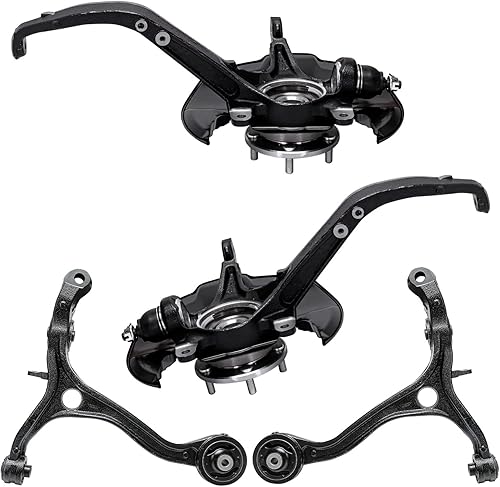 Miniatura 149 de Detroit Axle - Kit de brazos de control frontal RWD para Chrysler 300 Dodge Challenger Charger Magnum, 2 brazos de control superiores 2 rótulas