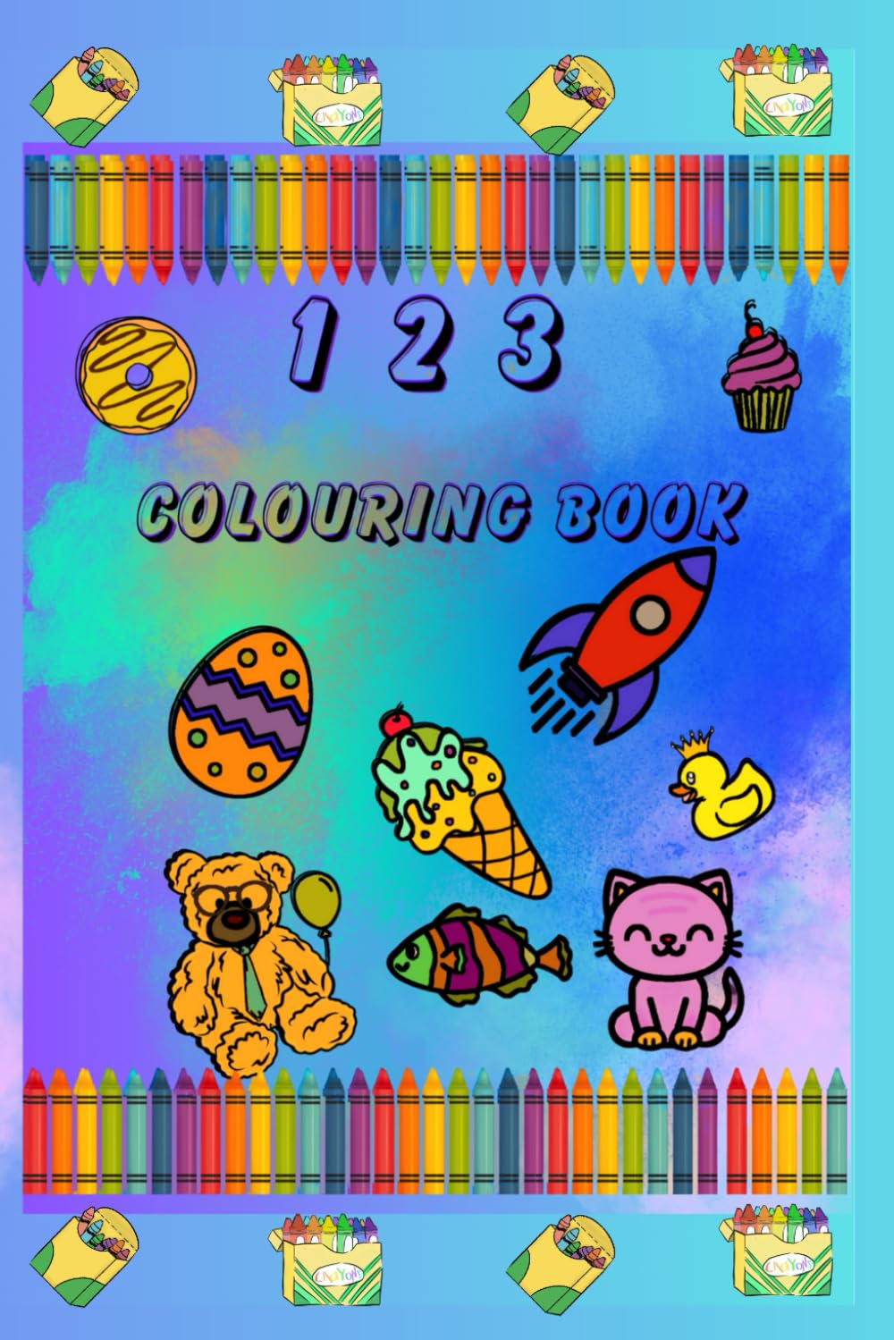 123 Colouring Book: Count and Colour