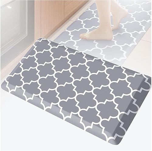 VRINO Alfombrillas de cocina acolchadas de 45 pulgadas de grosor, antifatiga, impermeable, antideslizante, antifatiga, para fregadero de casa,