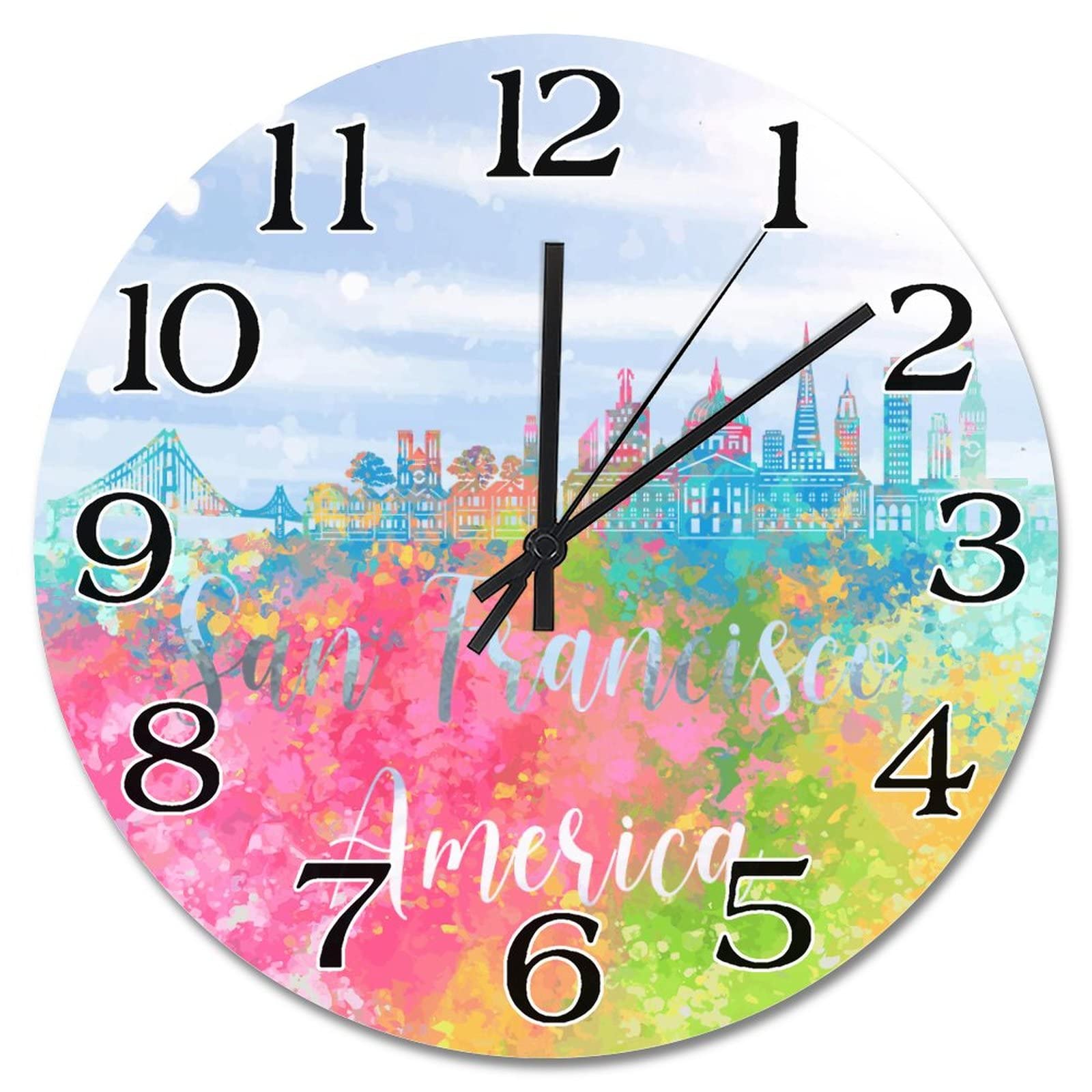 Horloges murales rondes San Francisco grand format 38 cm