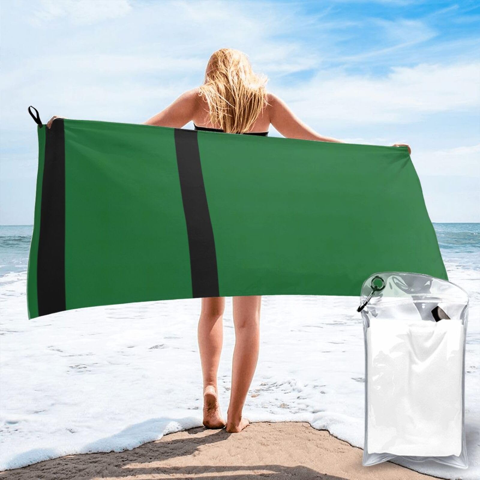 DIEzig Flag Of The Sultanate Of Delhi Print Beach Towel Fast Dry Thin For Holiday Vacation Cruise Gym Swimmers