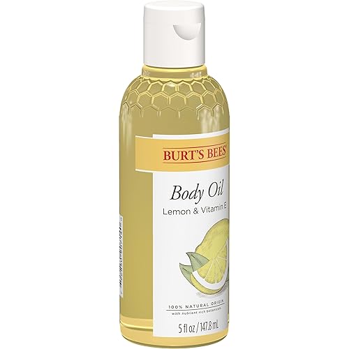 Miniatura 4 de Burt's Bees Skin Care - Relleno de cesta de Pascua, aceite corporal con limón y vitamina E, 100% natural, 5 onzas (el embalaje puede variar)