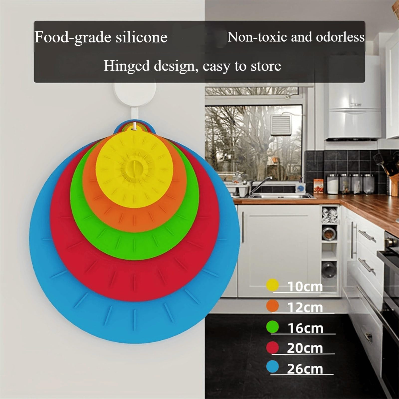 10 fundas de silicona para cuencos, sellado a prueba de fugas para sobras, microondas, congelador, fácil de limpiar, tapas de silicona resistentes para conservación de alimentos