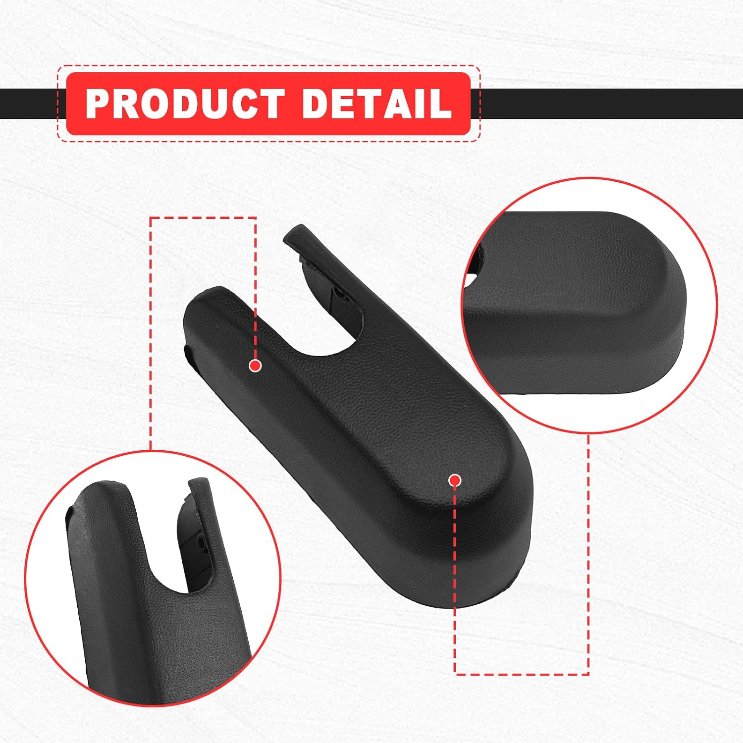 Wiper Arm Cover Rear Windshield Nut Cover Car Wiper Arm Nut Cap Wiper Arm Cover Replaces OE# CC4367395 Compatible with Mazda 3 Mazda 5 Mazda CX-5 Mazda CX-9
