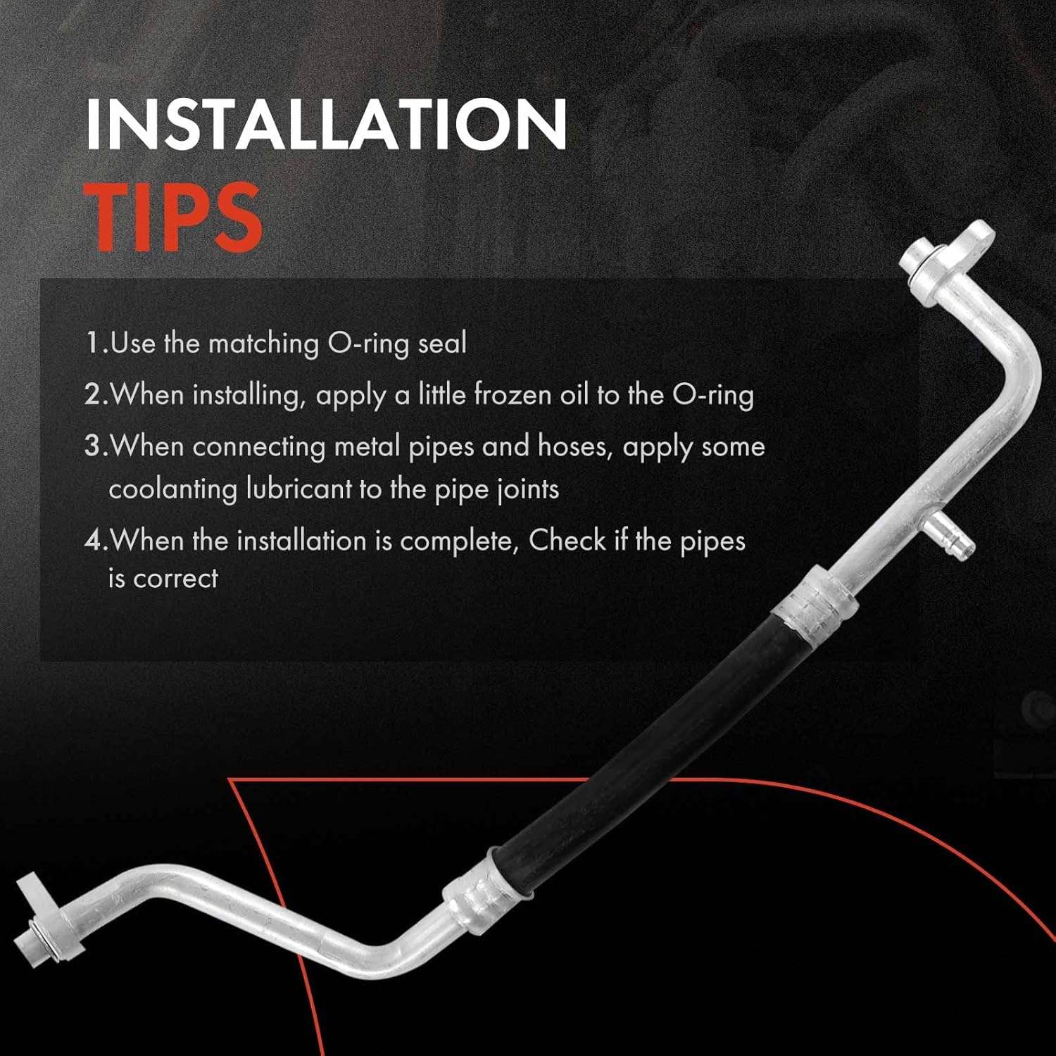 A-Premium A/C Suction Hose Assembly Compatible with Chevrolet Equinox & Pontiac Torrent, 2006 2007 2008 2009, 3.4L, Compressor to Evap