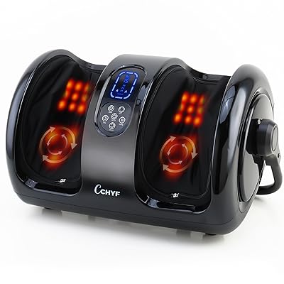 Shiatsu Foot Massager with Heat,Foot Massager for Plantar Fasciitis,Pain Relief and Heat Therapy,Massage Foot/Calf with Deep Kneading,Christmas Gift for Women and Men(Black)