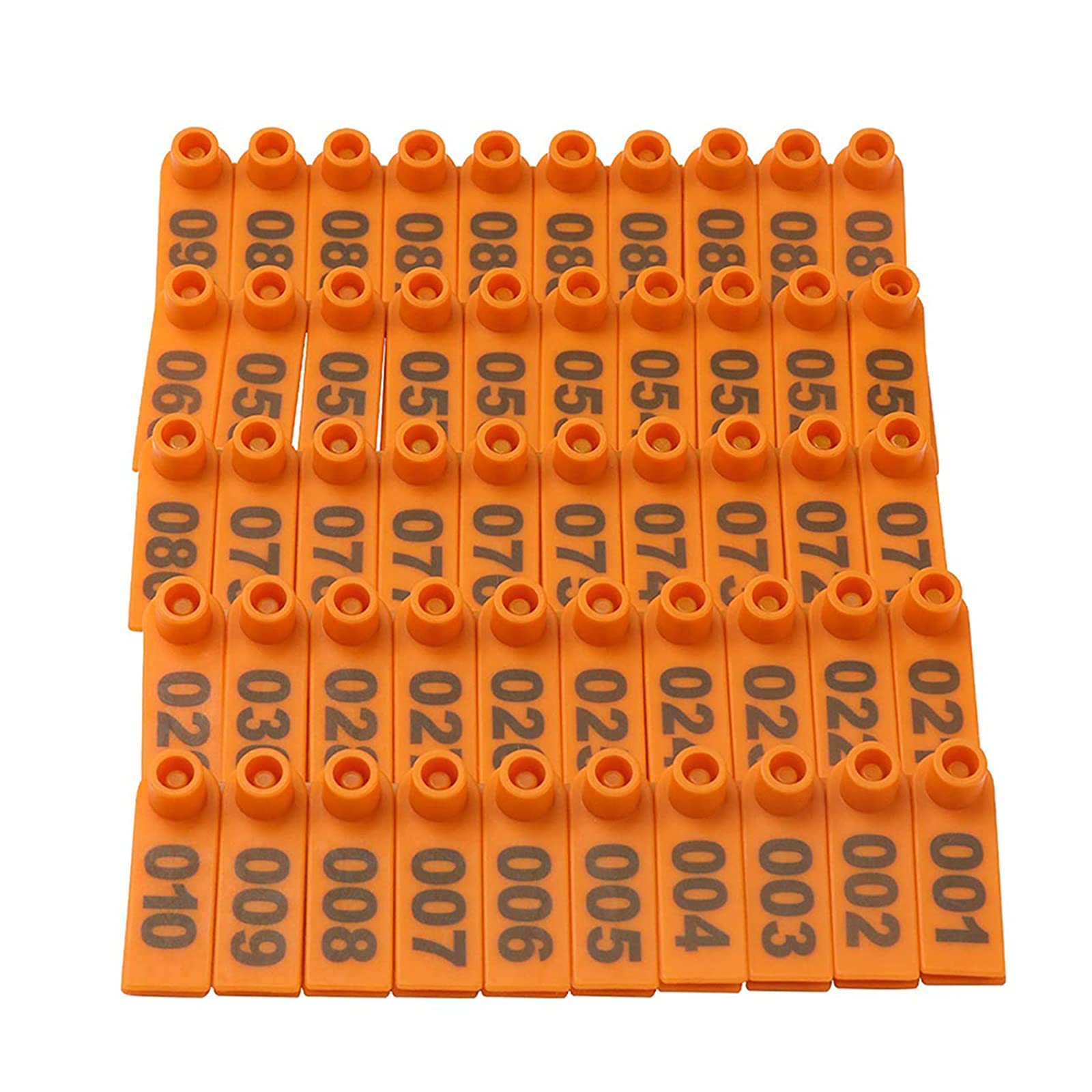 Szczypce do znakowania uszu zwierząt gospodarskich, świnia bydła do znakowania uszu kozy, narzędzie do dziurkowania zwierząt z numerami 001-100 plastikowymi tagami do instalowania kolczyków z trzody chlewnej