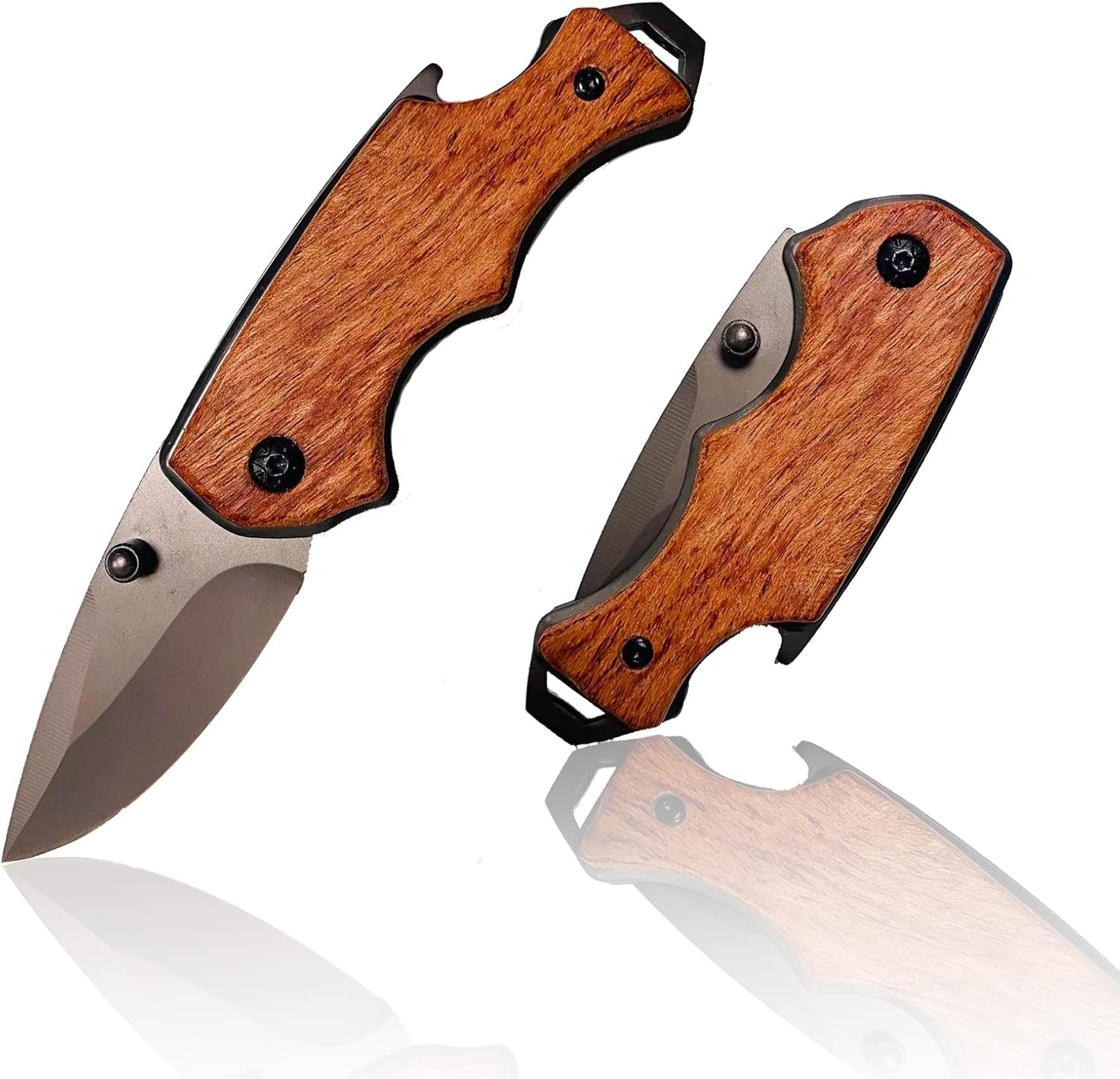 ESaure Camping Folding Knives，Men's Compact Pocket Knife