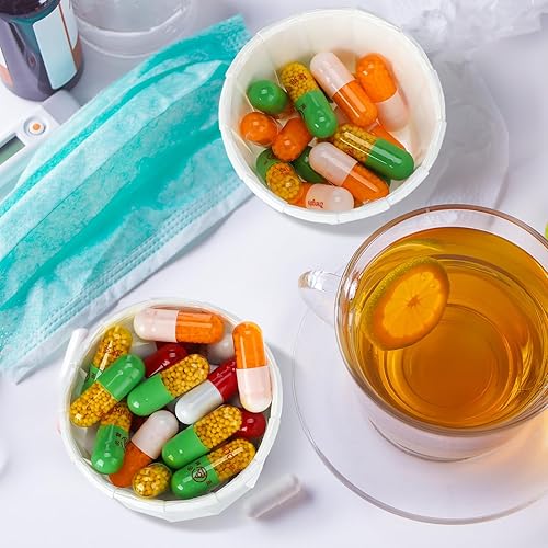 Miniatura 3 de Maxcheck 1200 vasos de papel para medicamentos de 1 oz, vasos de papel desechables, vasos de condimentos, vasos de papel pequeños, tazas de soufflé,