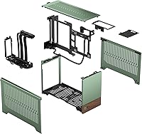 Vista 22 de Fractal Design Terra Jade - Panel frontal de madera de nogal - Factor de forma pequeño - Carcasa para juegos Mini ITX - Cable elevador PCIe 4.0