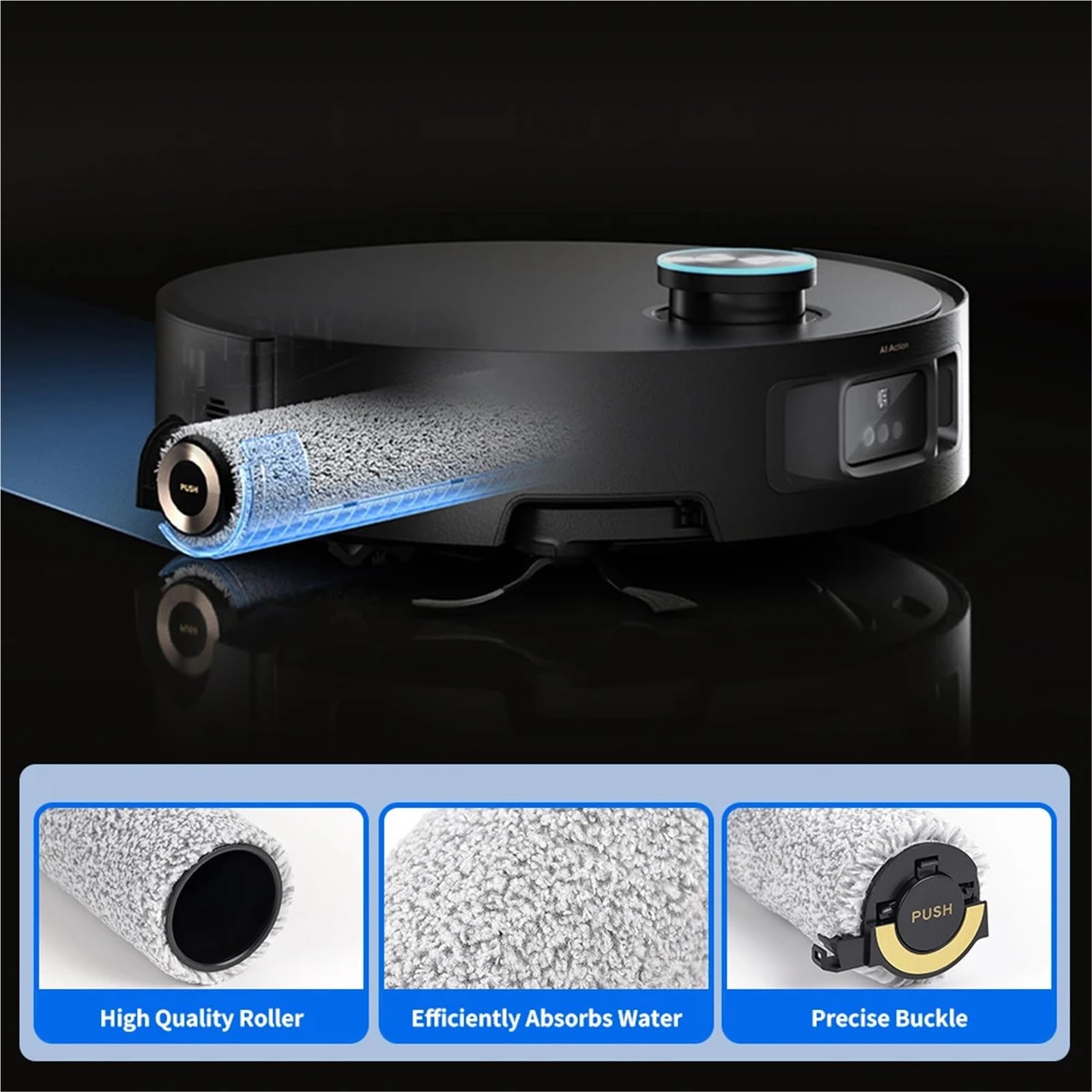 Panno For Spazzola A Rullo, Adattabile A Più Robot, Compatibile Con Dreame