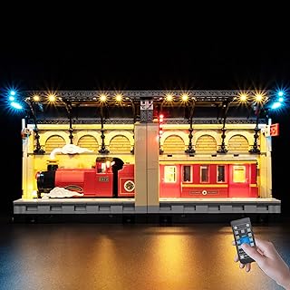 BrickSoul Advanced RC Light Kit for Lego 76450 Book Nook: Hogwarts Express Building Set | Upgraded Wireless ON/Off & Dimming & Zonal Lighting with Hidden Cable Tech (76450 Set NOT Included)