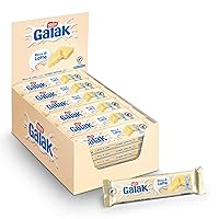 GALAK Barretta Cioccolato Bianco, 36 Barrette da 40g (1,44kg)
