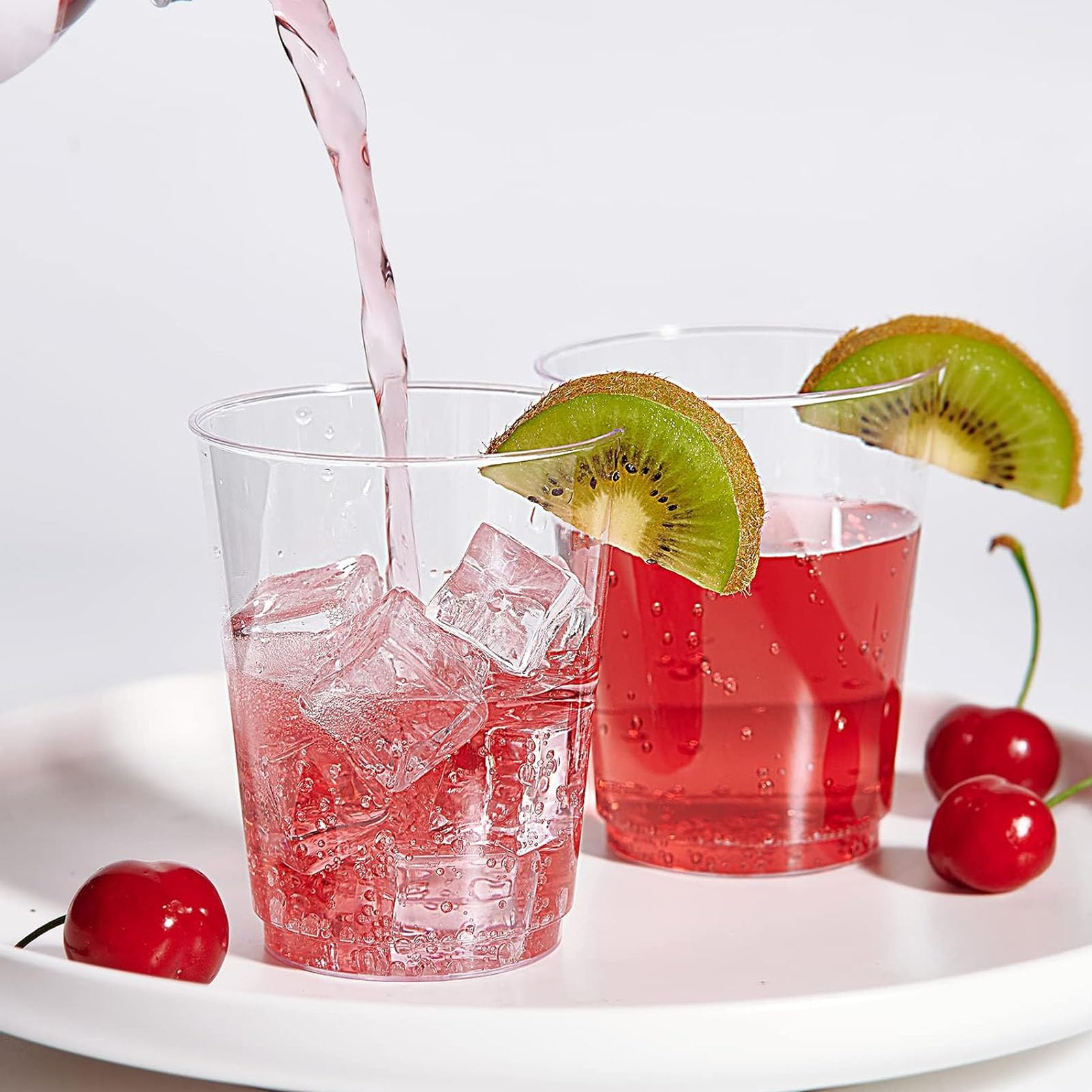 DuDuZui 300ml-10oz Shot Cups Plastic, 40 Pack Hard Thicked Plastic Shot Glasses - Image 4