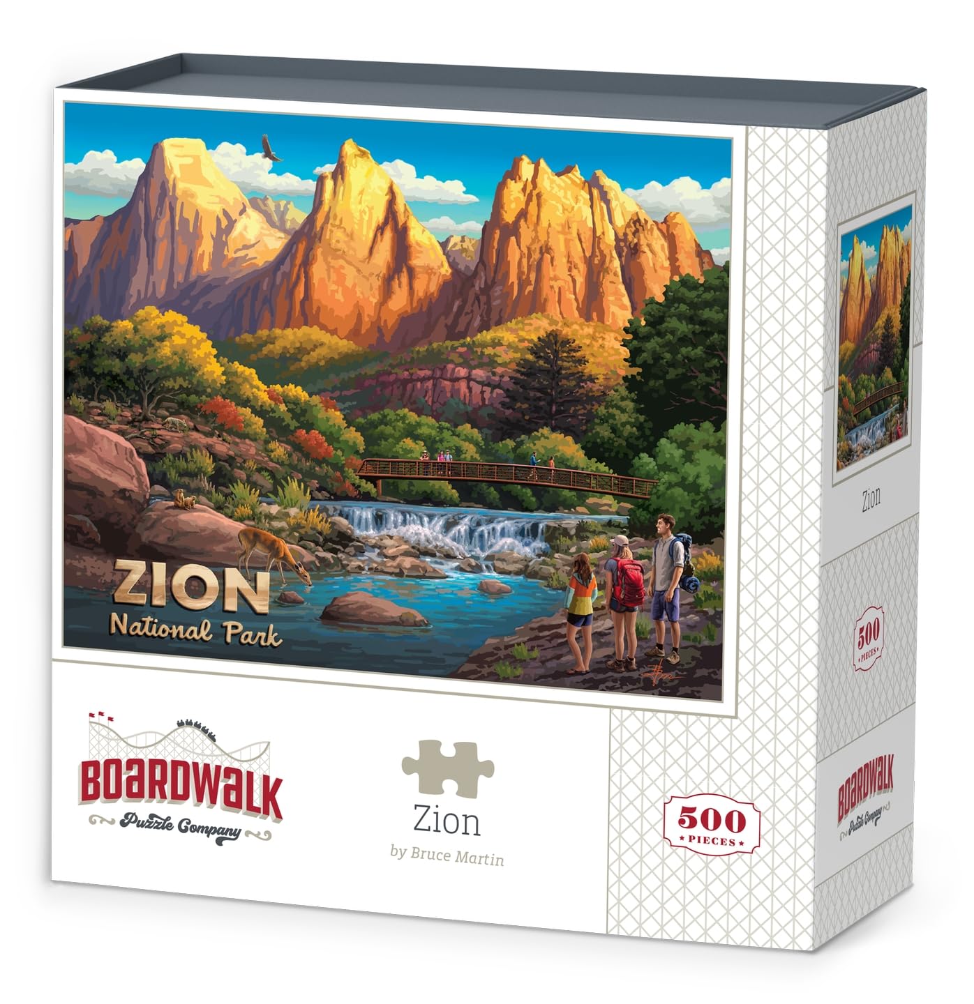 Amazon.com: Boardwalk Puzzles Zion, 500 Piece Jigsaw Puzzle for