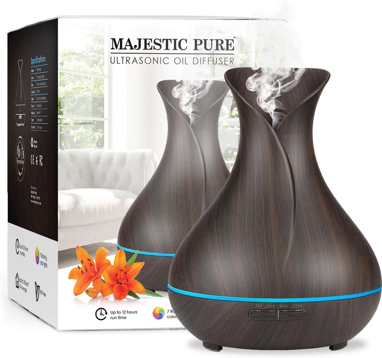MAJESTIC PURE Essential Oil Diffuser Advanced Cool Mist