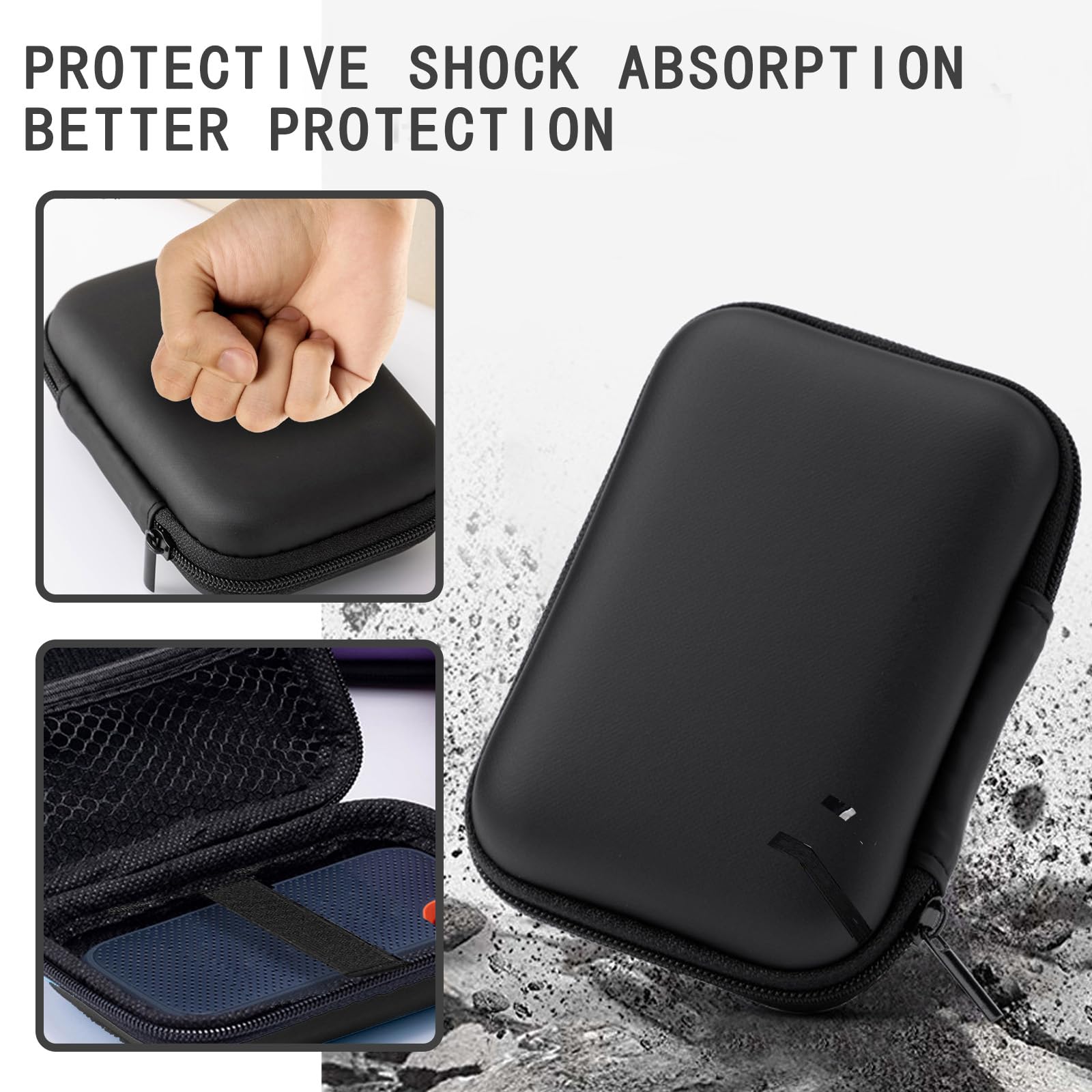 Custodia Universale per Fotocamera Digitale Compatta, Compatibile con Canon G7X e Kodak PixPro, Interno in Pelo di Cristallo Antiurto, Borsa da Viaggio per Accessori
