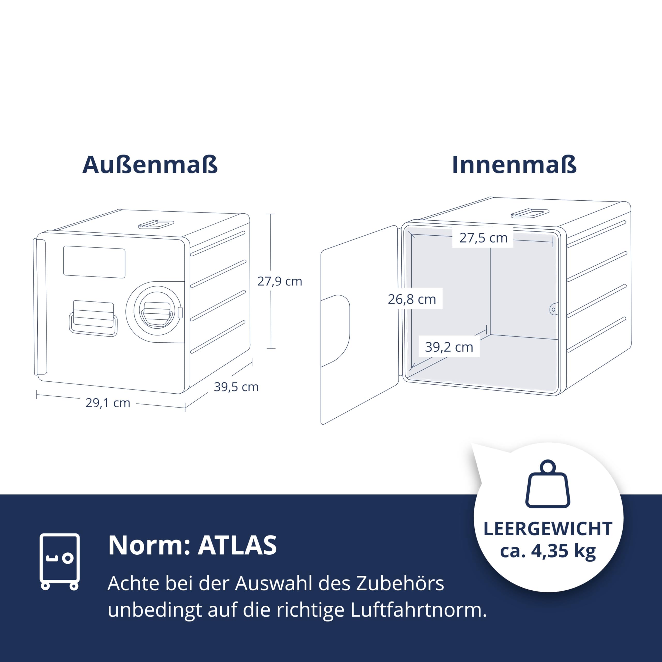 Aktenschrank, Schubladenschrank, Metallschrank klein, Schreibtisch Aufbewahrungsbox, Büroschrank, Industrial Möbel, vormontiert, 27,9 x 29,1 x 39,5, Bord Box M, Weiss, Stauraum 1