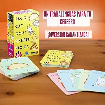 Blue Orange | Pizza de Queso de Cabra de Gato Taco | Juego de Cartas | A Partir de 8 años | 2-8 Jugadores | Tiempo de Juego de 10-30 Minutos – Versión inglesa