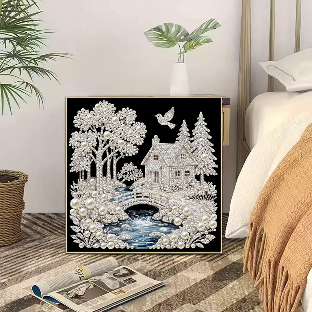 Beginner Diamond Art Kits - House Pearl Design -2 Beginner Diamond Art Kits - House Pearl Design -2