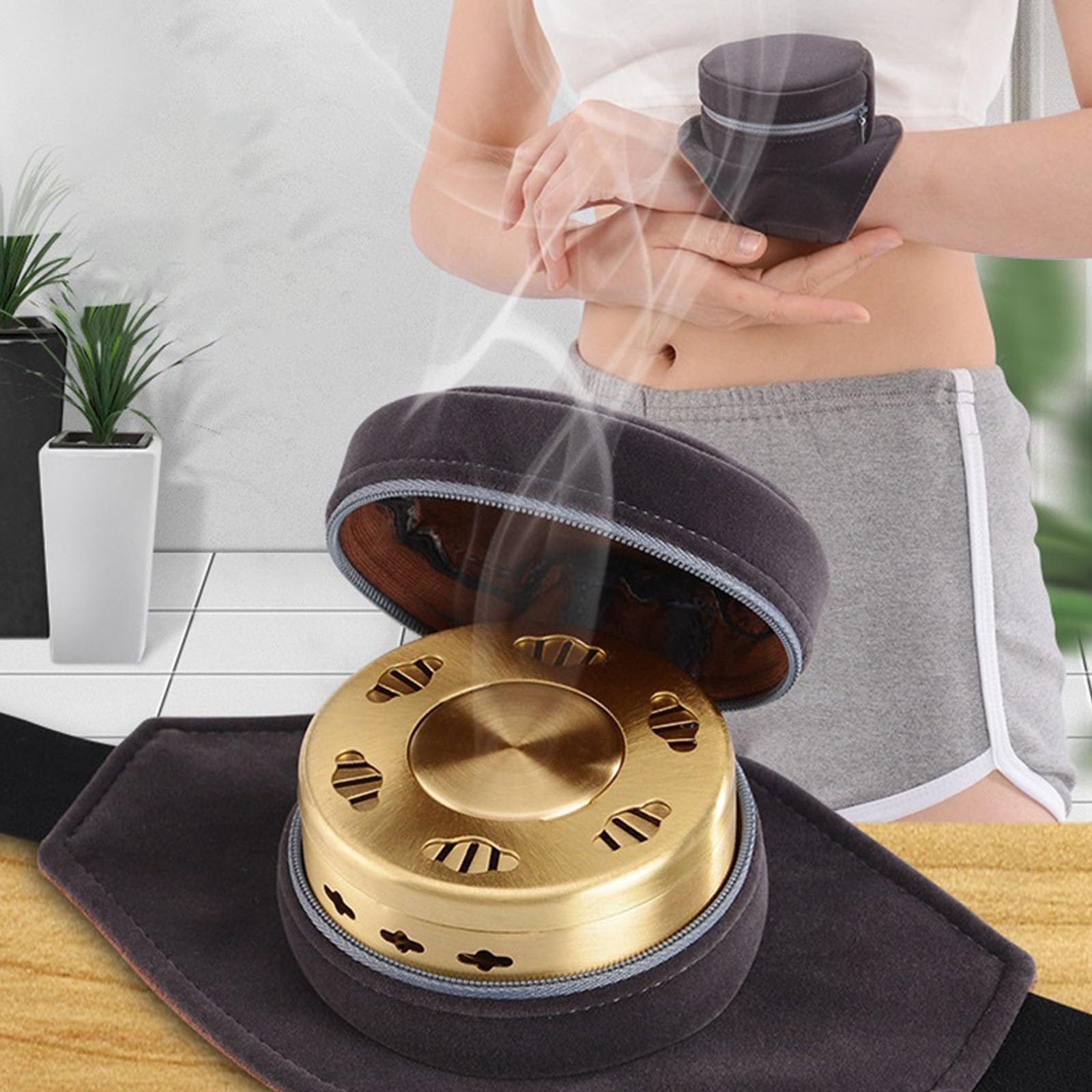 Z narzędziem do terapii Moxa Stick Moxibustion(Neck Double)