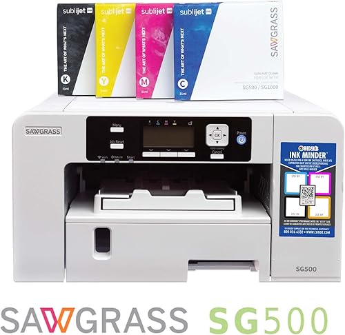 Miniatura 2 de Sawgrass Impresora de sublimación SG500 con kit estándar SubliJet UHD para impresión en blanco por sublimación de tinta. Incluye muestras, tinta