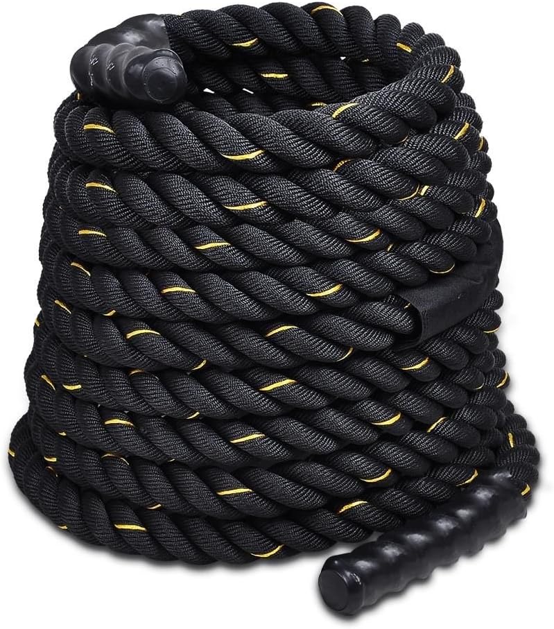 Battle Ropes for Strength Training Cross Fit Exercises Workout (2" Thick x 30FT)