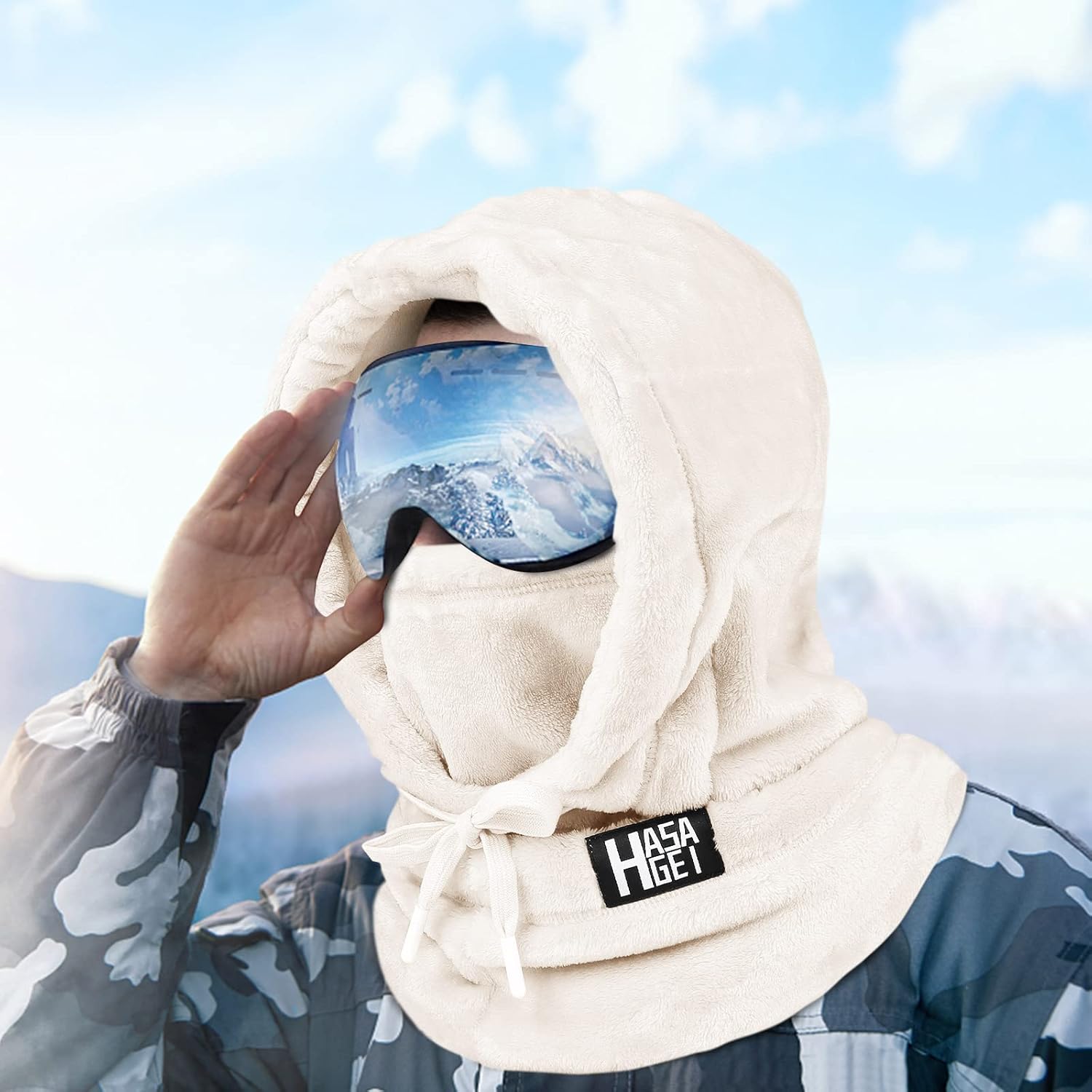 Ski Mask for Women Balaclava Women Men Windproof Thermal Hood Winter Neck Warmer with Plush - Image 6