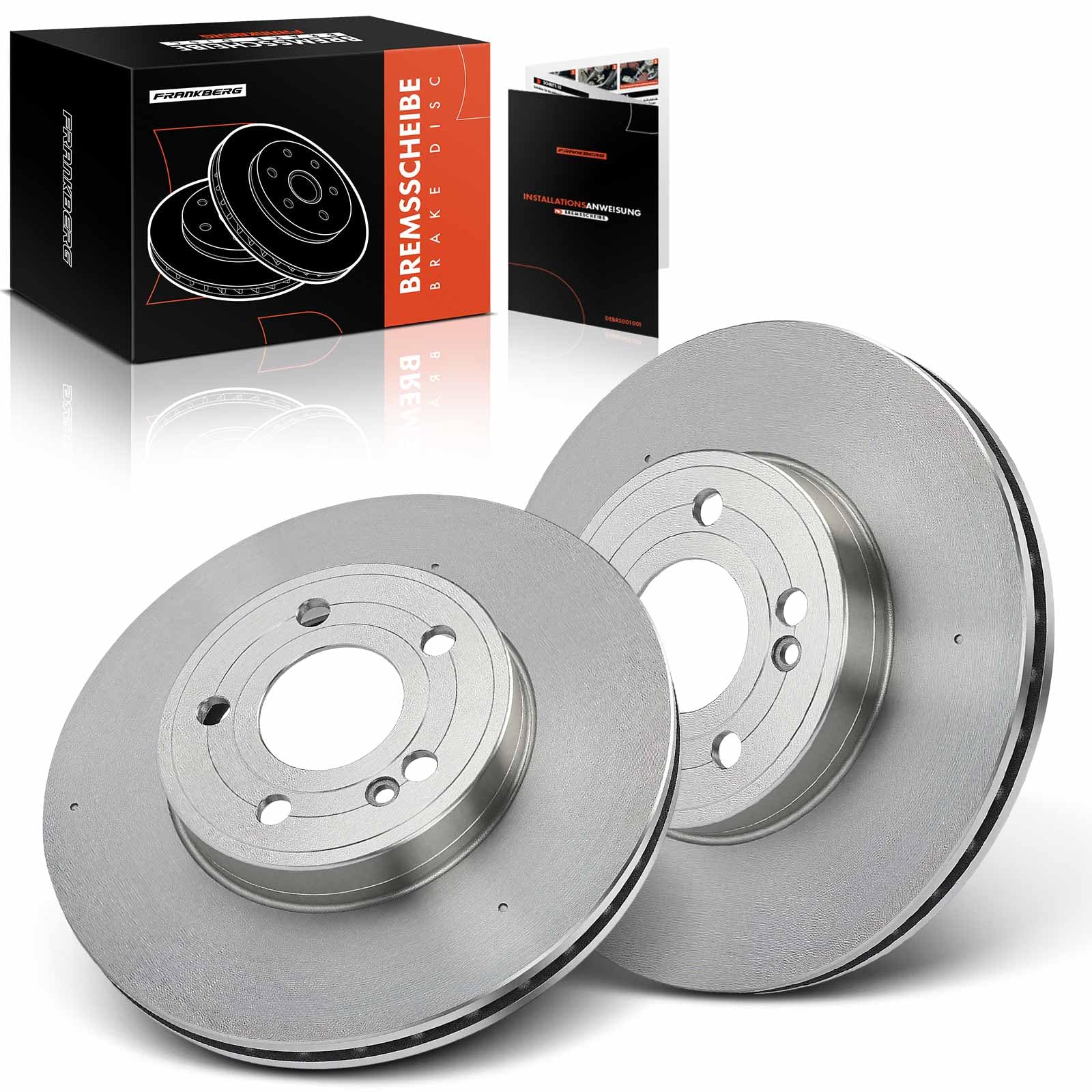 Frankberg 2 discos de freno delanteros ventilados Ø295 mm 2474210312 | A2474210312; Compatible con: CLA C118, Clase B W247, Clase A W177, Berlina Clase A V177, CLA Shooting Brake X118