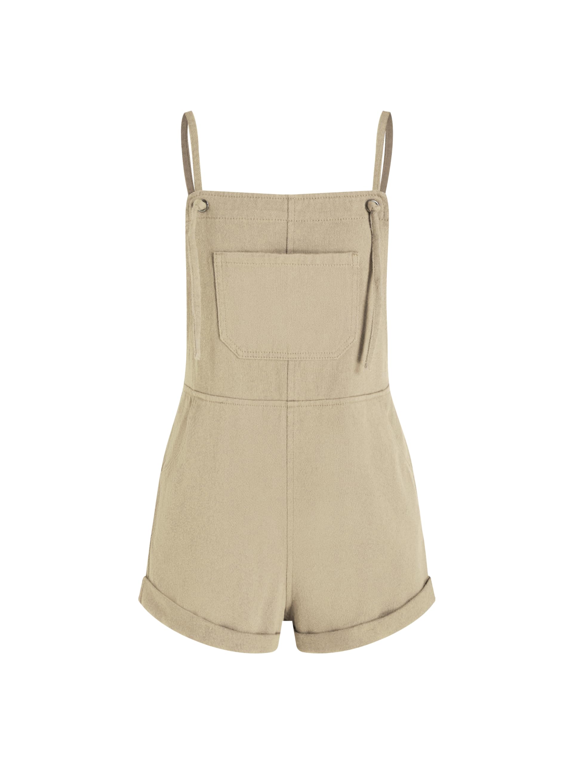 CIDER Overall-Shorts für Damen, Jeans-Strampler, verstellbarer Riemen, lockere Passform, Overall, Sommer, legere Outfits mit Taschen