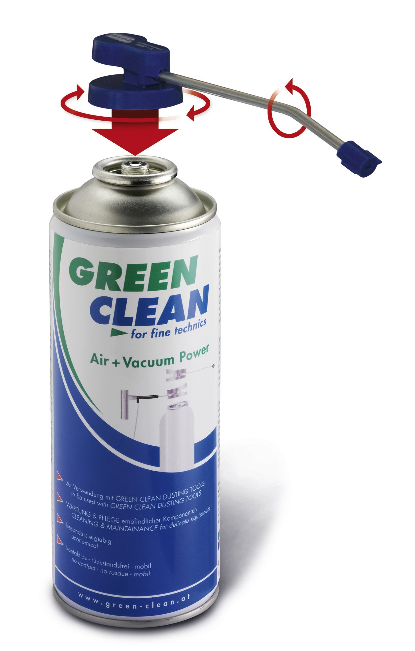GREEN CLEAN GS-2051 Starter Kit Air und Vacuum Power Hi Tech 400ml Airduster weiß, Weiss