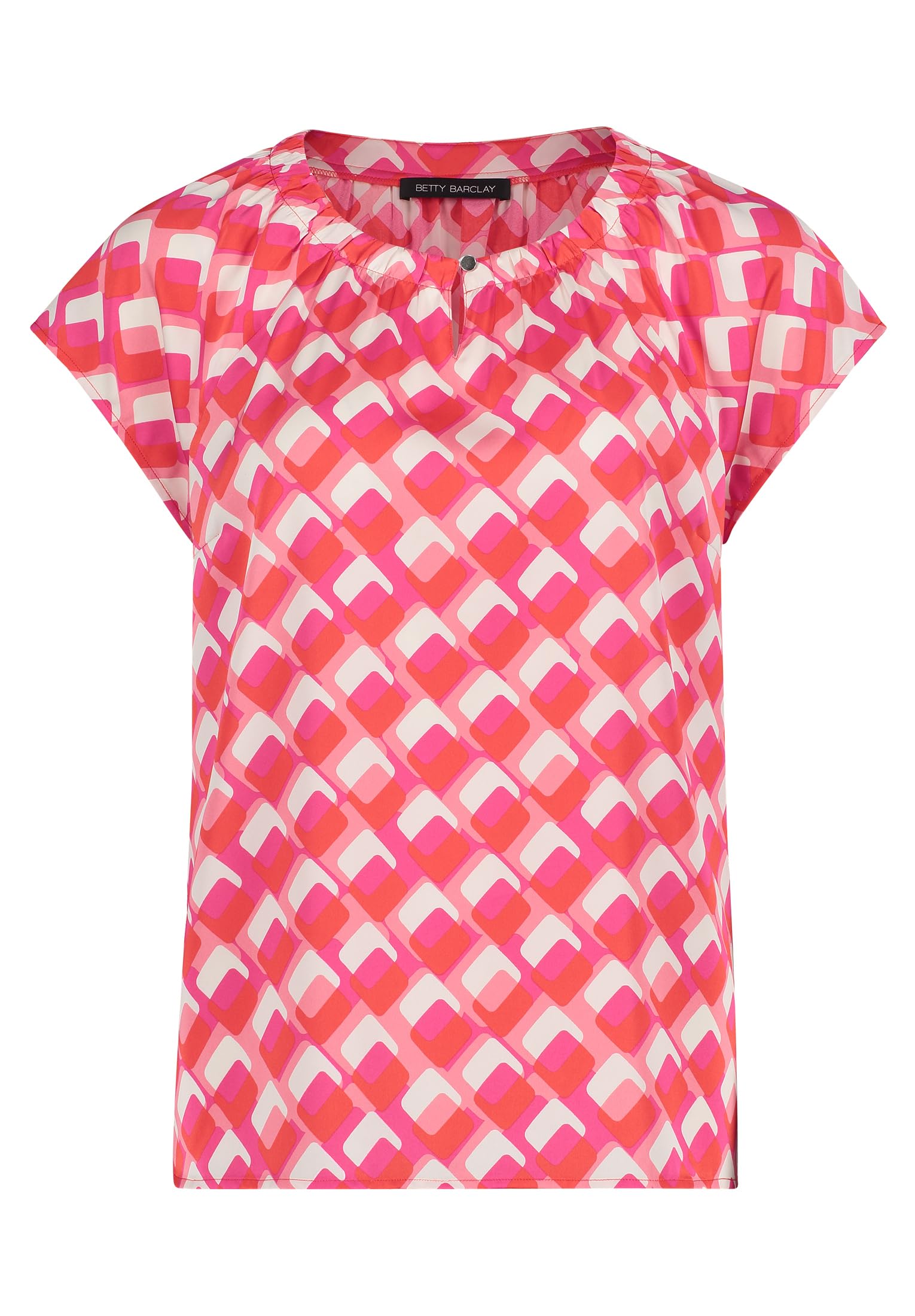Betty Barclay Women's Red/Cream Blouse, 18