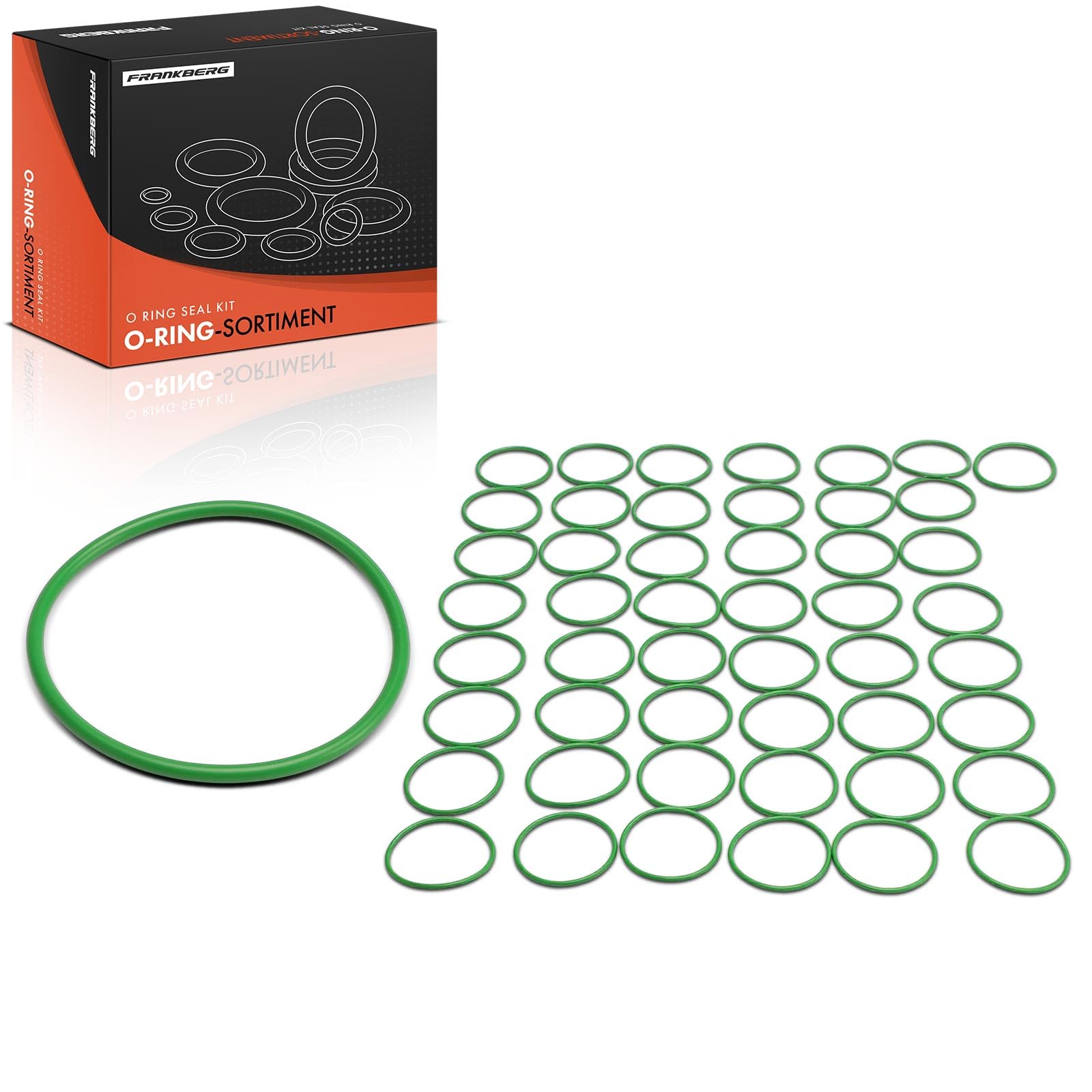 Frankberg Juego de juntas tóricas para aire acondicionado (50 unidades) | Exact ID(50.47±0.43mm), Exact CS(2.62±0.08mm), HNBR, 50 unidades