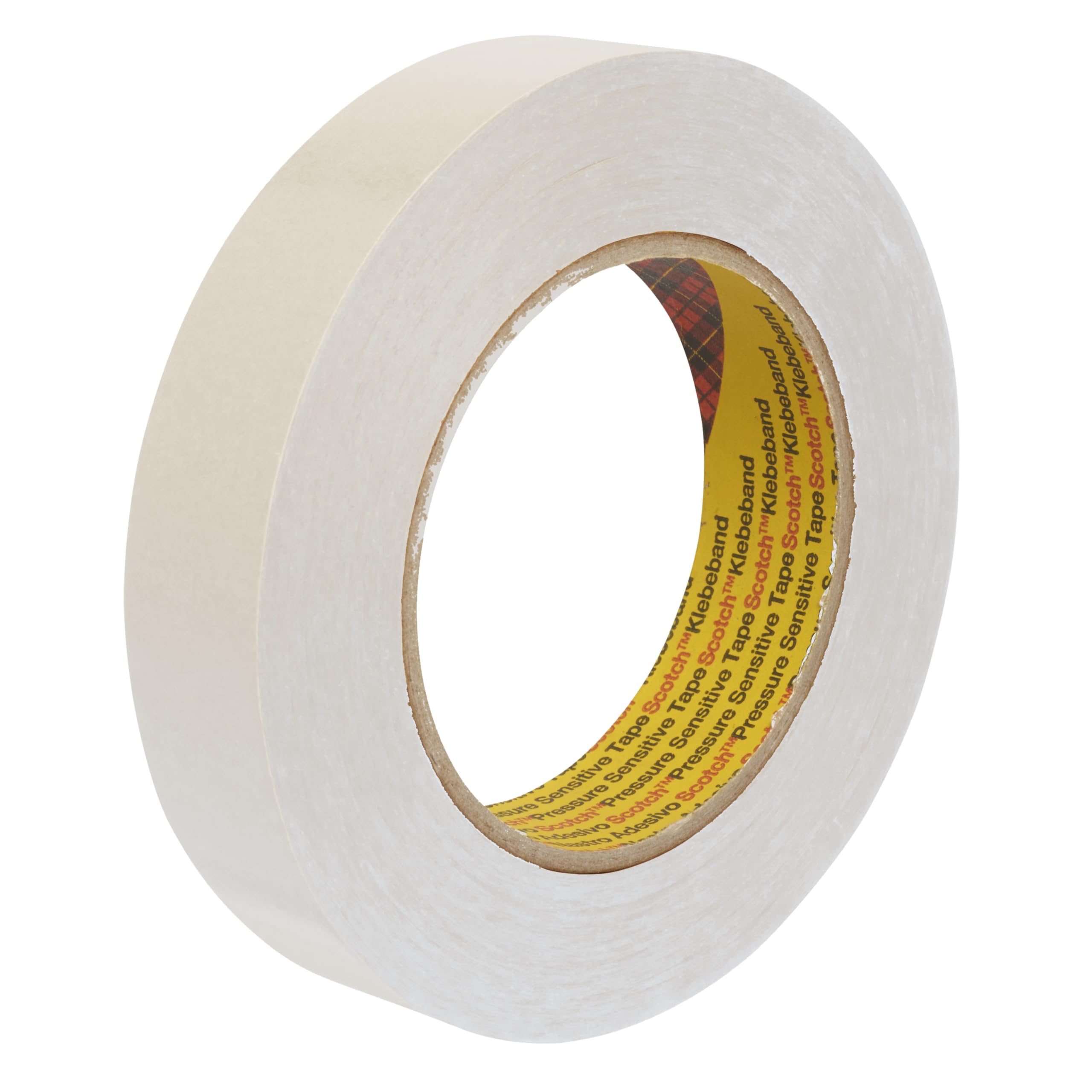 3M Nastro Biadesivo con Supporto in Tessuro di Carta 9040, 50 mm X 50 m, 0.1 mm, 16 Pezzi, Beige