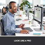 Logitech C920S HD Pro Webcam, Full HD 1080p/30fps Video Calling, Clear Stereo Audio, HD Light Correction, Privacy Shutter, Works with Skype, Zoom, FaceTime, Hangouts, PC/Mac/Laptop/Tablet/XBox - Black