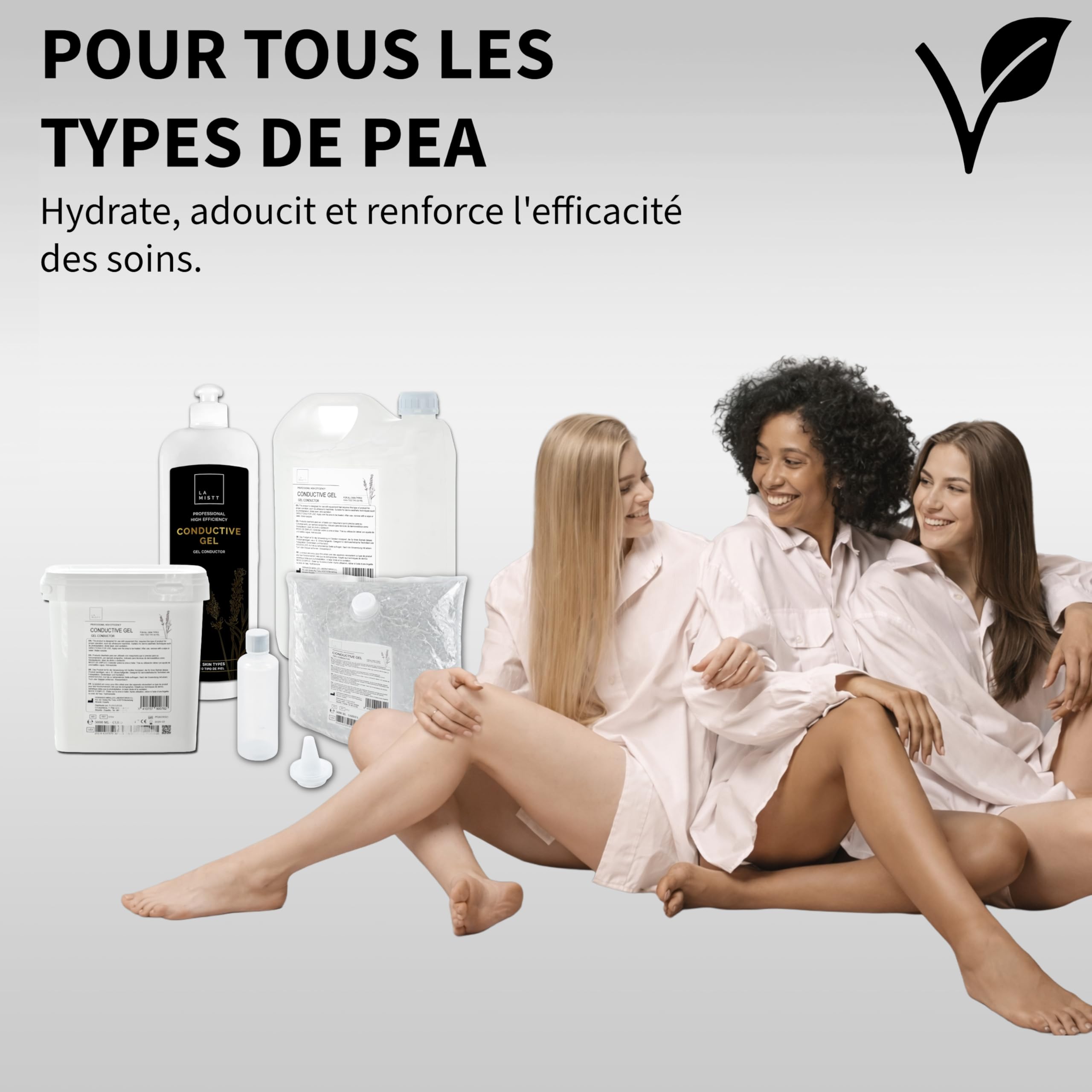 MUNTRADE LA MISTT Gel Conducteur Ultrason Cube | Gel Échographie, Radiofréquence, Cavitation, IPL et Laser | Haute Conductivité | Usage Professionnel Médical et Esthétique