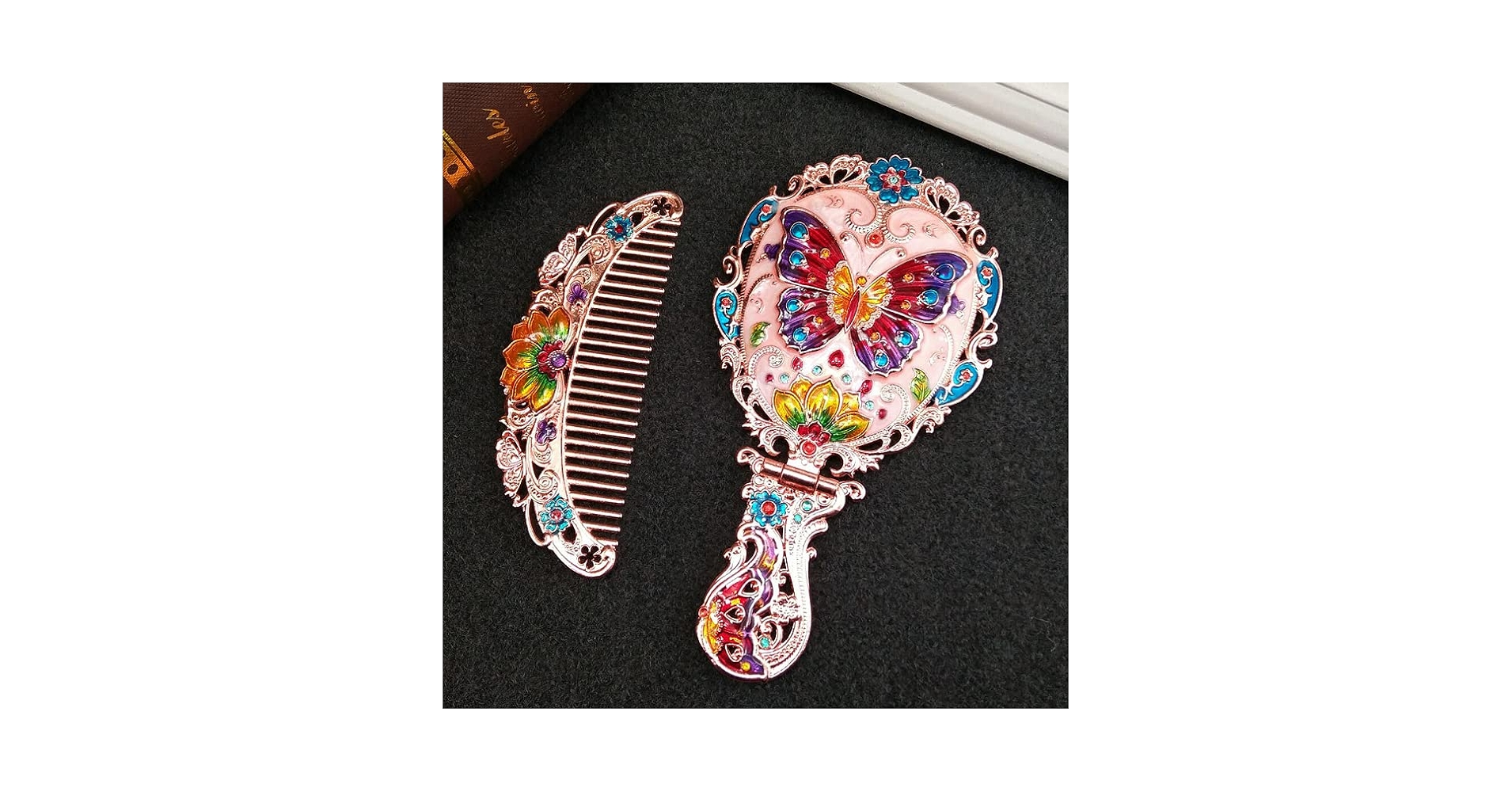 Amazon.com: BYVUTE Handheld Mirror Set, Vintage Makeup Mirror and