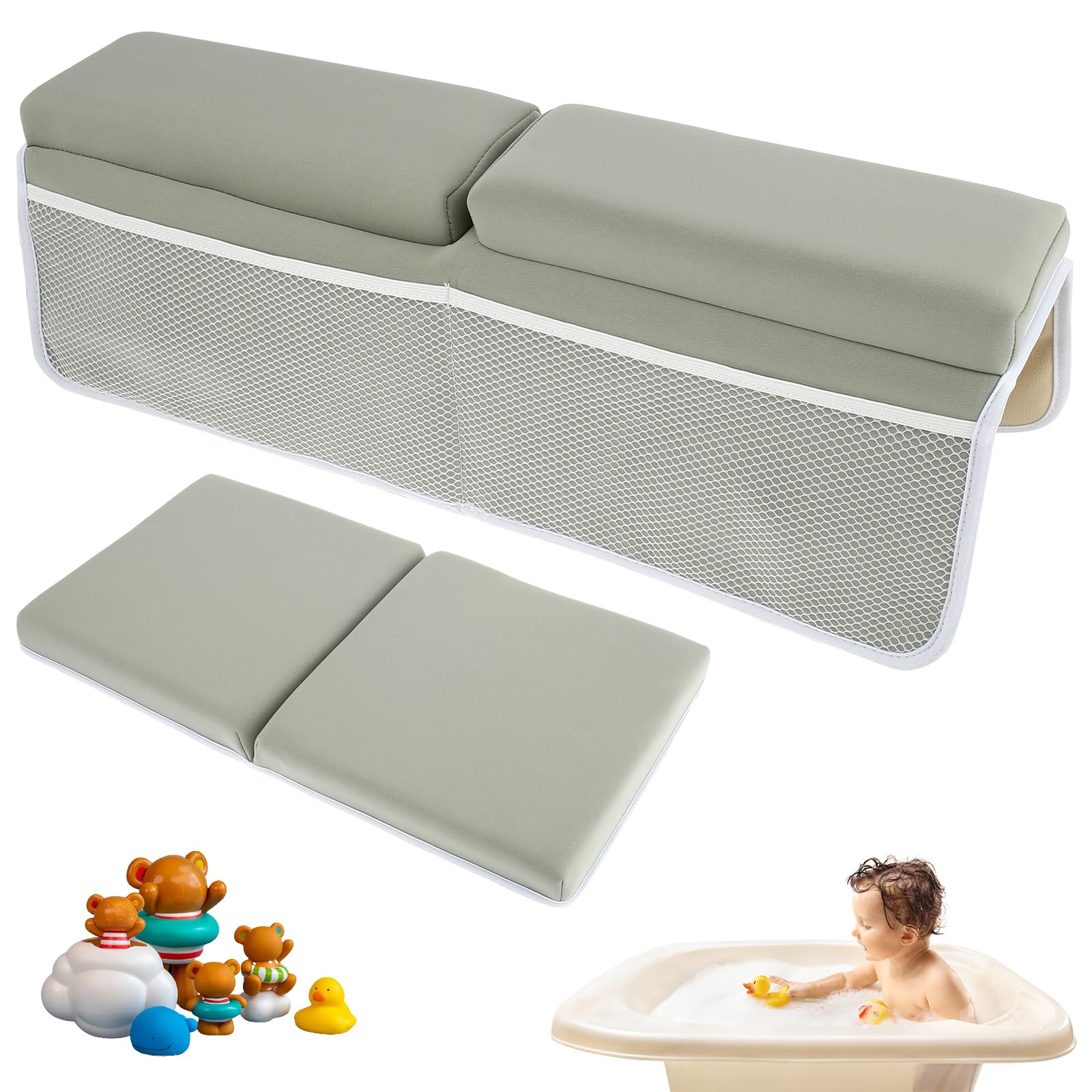 Set 2 Ginocchiere E Gomitiere Per Bagnetto Bambino - Cuscini Schiuma