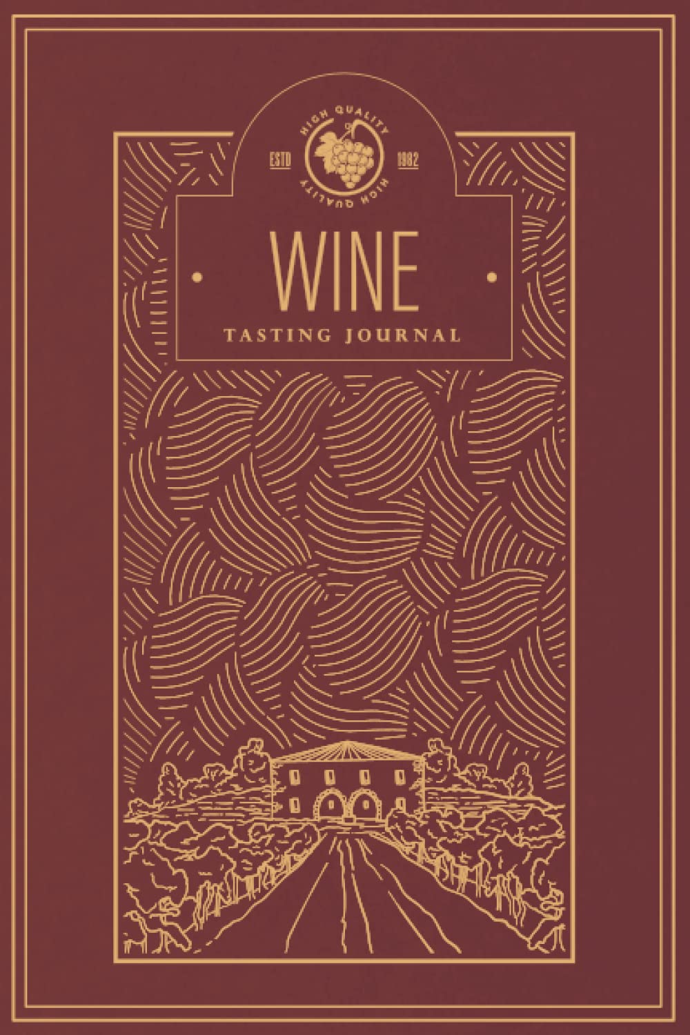 Wine Tasting Journal: Notebook For Wine Tasting Notes & Impressions For Wine Lovers | Wine Label Design | Red (Wine Tasting Journals: Notebooks For ... For Wine Lovers | Wine Label Design)