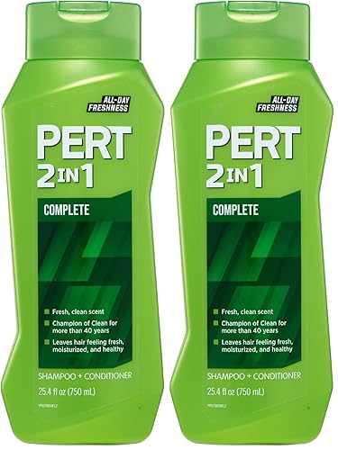 Pert Plus Champú y acondicionador Classic Clean 2 en 1, 25.4 onzas líquidas (paquete de 2)